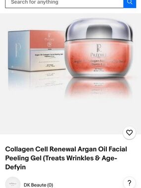 Predire Collagen Cell Renewal Argan Oil Facial Peel - Pink